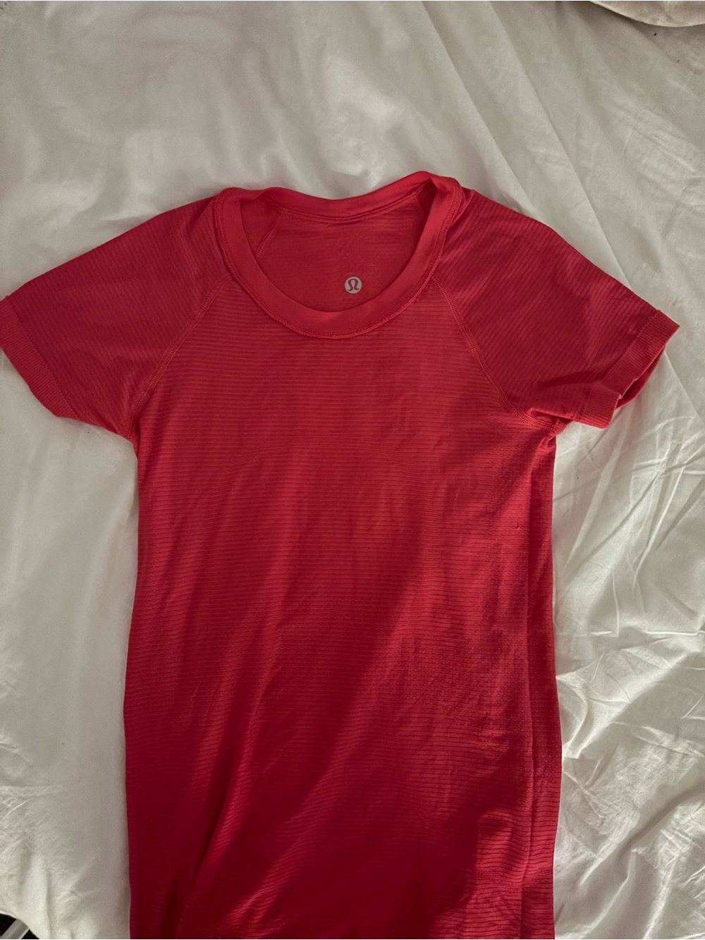 lululemon athletica Red Short Sleeve Performance Tee